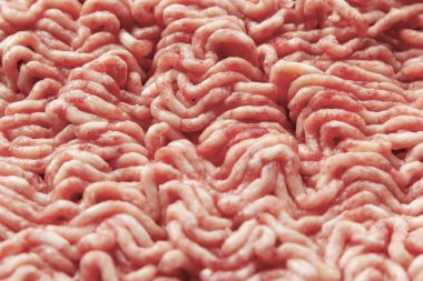 Arka plan. Sığır eti domuz eti ve yağ yakın çekim doldurma et