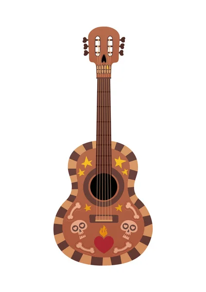 メキシコの休日シンコ マヨのベクトルのデザインの美しいベクター イラスト ギター — ストックベクタ