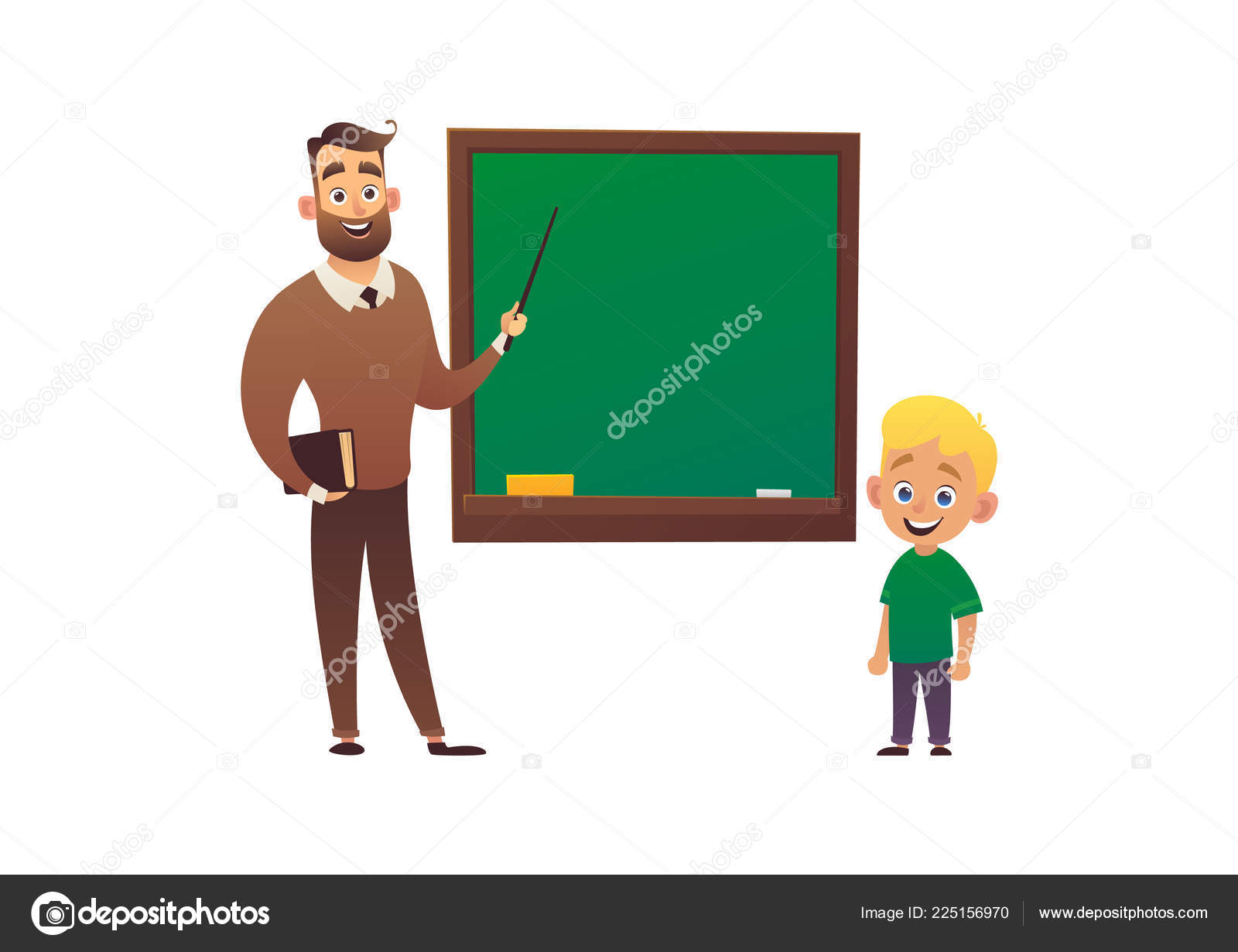 小卡通男孩在学校课堂上与教师向量学习图库矢量图©lakosta16.mail.ru 225156970, image size:1600x1231