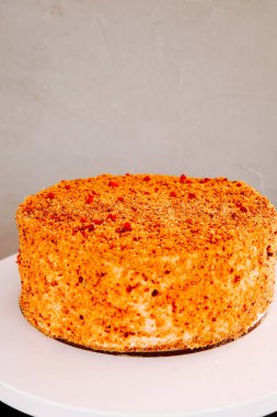 Tatlı aşıkları için portakallı kek.