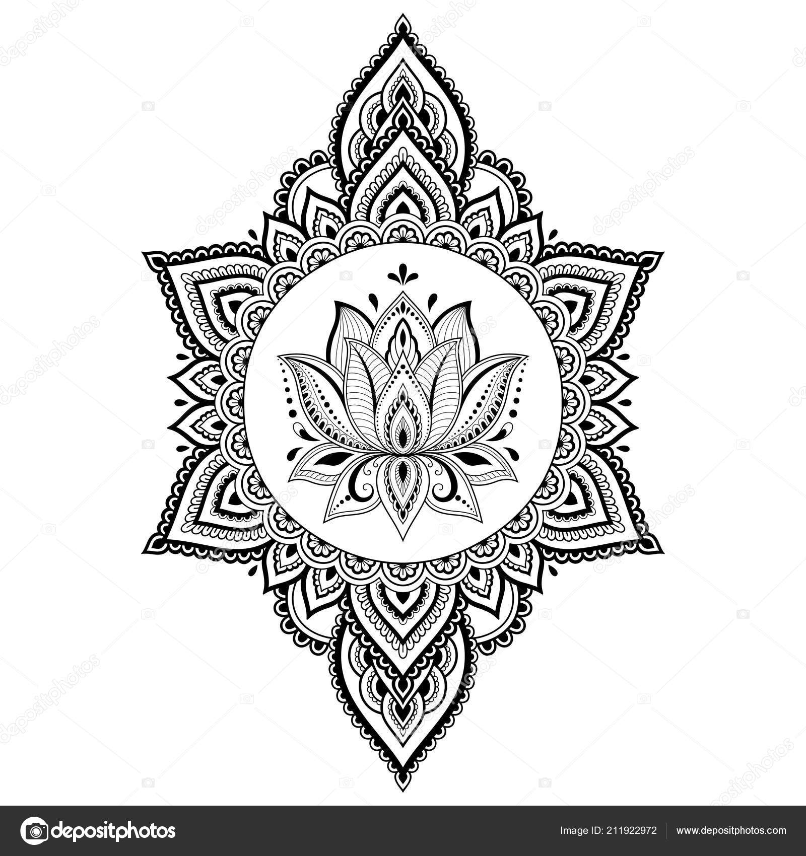 Download Circular Pattern Form Mandala Lotus Flower Henna Mehndi ...