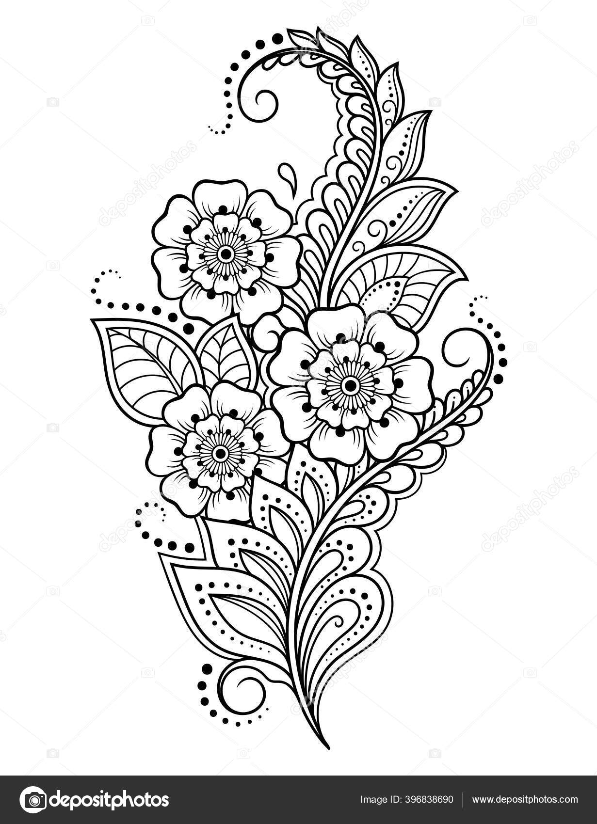 Patrón Flores Mehndi Para Dibujo Tatuaje Henna Decoración Estilo Étnico vector, gráfico vectorial © .com imagen #396838690 Patrón Flores Mehndi Para Dibujo Tatuaje Henna Decoración Estilo Étnico vector, gráfico vectorial © .com imagen #396838690