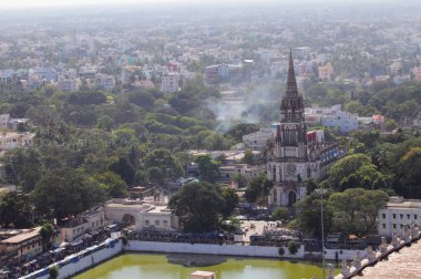 Our Lady Lourdes kilise Trichy içinde inşa yılında 1840 Ad.Tamil Nadu, Hindistan