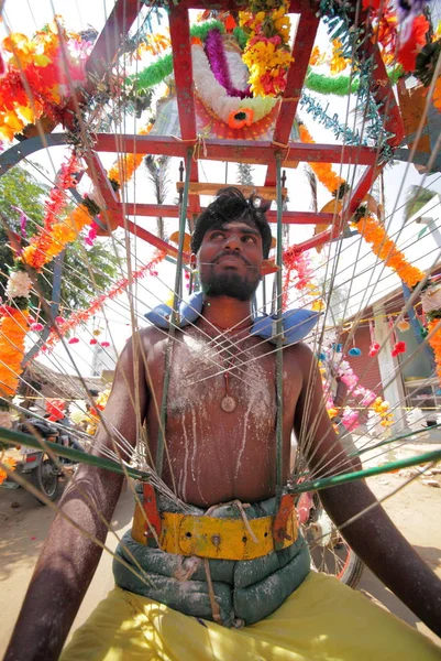 Miejscowych Ludzi Stan Tamilnadu Wieś Chidambaranathapuram — Zdjęcie stockowe