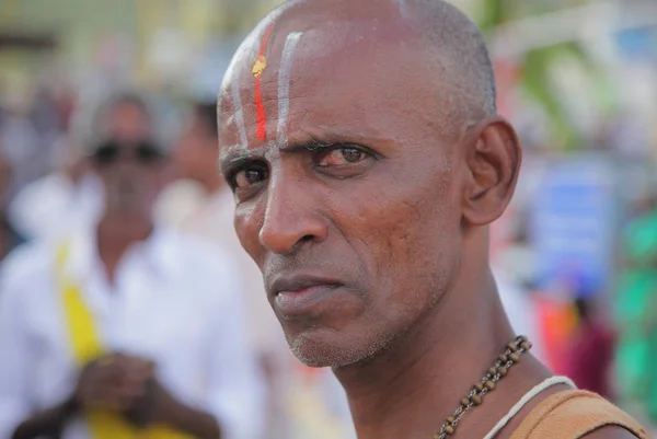 Oidentifierade Lokal Man Delstaten Andhra Pradesh Tirumala Indien — Stockfoto