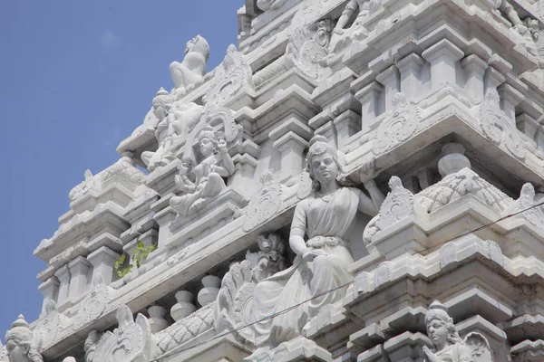 Majestosa Torre Entrada Norte Templo Chidambaram Por Volta Século Xii — Fotografia de Stock