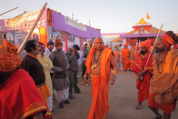 Gente Festival Kumbh Mela Reunión Religiosa Más Grande Del Mundo — Foto de Stock