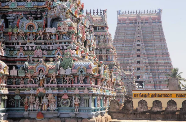 Шрі Ranganathar Свамі Храм Srirangam Трічі — стокове фото
