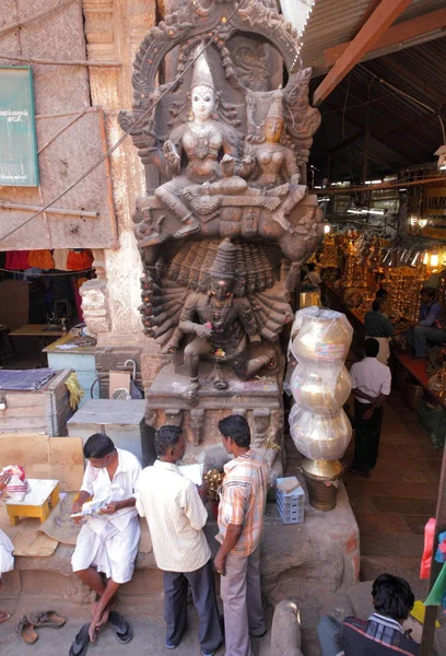 População Local Belo Estado Tamilnadu Mamallapuram Índia — Fotografia de Stock