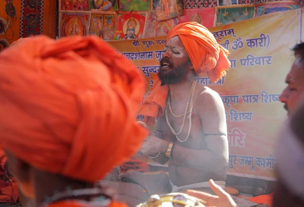 Local People Kumbh Mela Festival Allahabad India Uttar Pradesh State — Stock Photo, Image