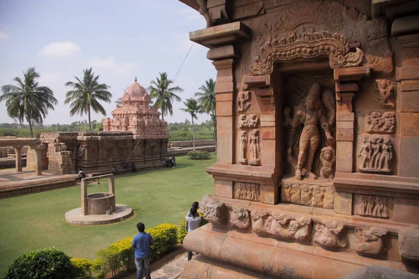 Starých Golden Temple Gangai Konda Chozhapuram Tento Pllace Byl Konstrukčně — Stock fotografie