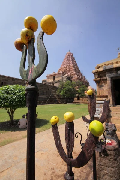 Starých Golden Temple Gangai Konda Chozhapuram Tento Pllace Byl Konstrukčně — Stock fotografie