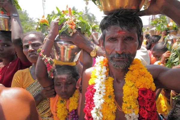 Yerel Halkın Tamilnadu Devlet Chidambaranathapuram Köyü — Stok fotoğraf