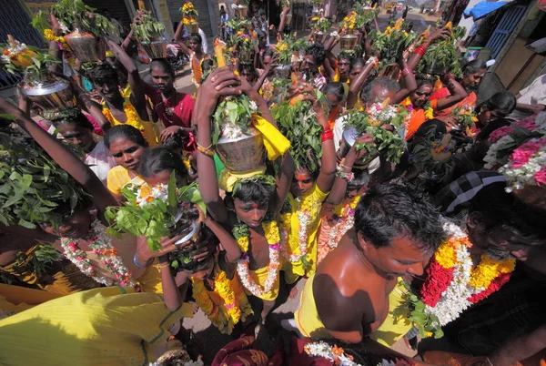 Місцеве Населення Тамілнаду Держави Chidambaranathapuram — стокове фото