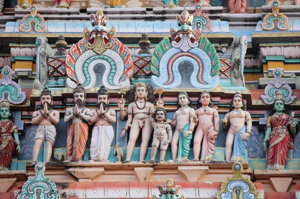 Majestätischer Nördlicher Eingangsturm Des Chidambaram Tempels Jahrhundert — Stockfoto