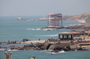 Southest Hindistan şehir Kanyakumari ve Cape Comorin