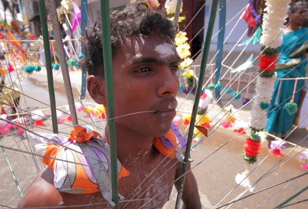 Τοπικό Άνθρωπος Tamilnadu Κράτος Χωριό Chidambaranathapuram — Φωτογραφία Αρχείου