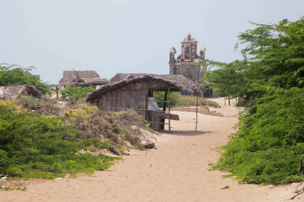 Estado Tamil Nadu Isla Rameswaram Pamban Dhanushkodi Aldea —  Fotos de Stock