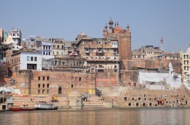 Ganj Ganga, Uttar Pradesh, Hindistan Varanasi, Banaras Hindu kutsal şehir.