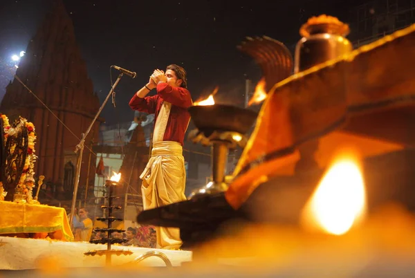 Kimliği Belirsiz Hintli Kumbh Mela Festival Yakınındaki Allahabad Hindistan — Stok fotoğraf