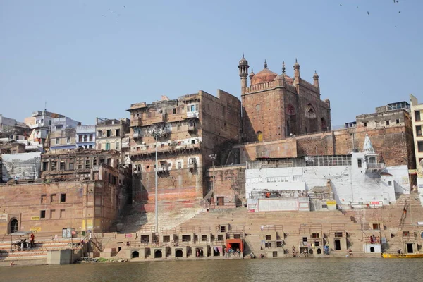 Cidade Sagrada Hindu Ganges Ganga Varanasi Banaras Uttar Pradesh Índia — Fotografia de Stock