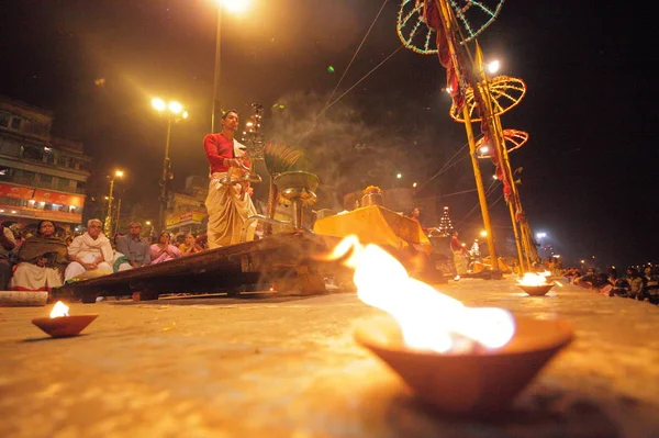 Невідомі Місцевих Жителів Фестивалі Kumbh Mela Поблизу Аллахабад Сполучені Штати — стокове фото