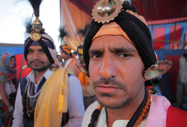 Persone Locali Kumbhpeople Festival Kumbh Mela Più Grande Raduno Religioso — Foto Stock