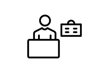 Göçmenlik Bürosu, vektör, piksel mükemmel, illüstratör dosyası