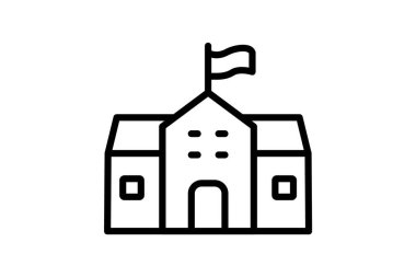 Gençlik Merkezi, vektör, piksel mükemmel, illüstratör dosyası