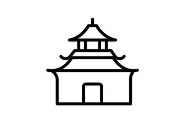 Tapınak Binası, vektör, piksel mükemmel, illüstratör dosyası