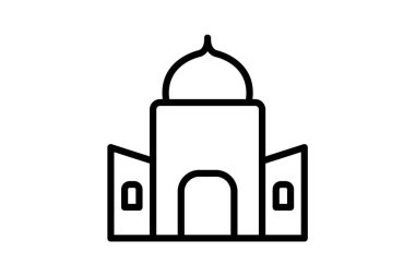 Sinagog Binası, vektör, piksel mükemmel, illüstratör dosyası