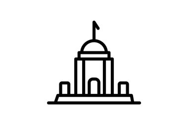 War Memorial Binası, vektör, piksel mükemmel, illüstratör dosyası