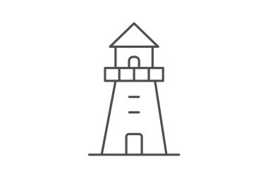 Watchtower Binası, vektör, piksel mükemmel, illüstratör dosyası