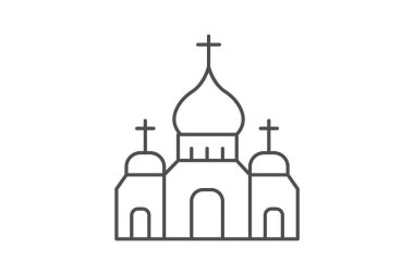 Manastır Binası, vektör, piksel mükemmel, illüstratör dosyası