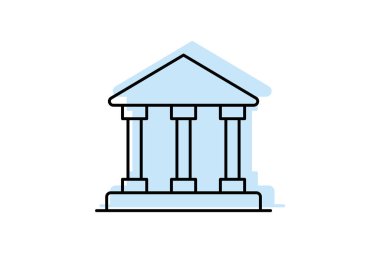 Adliye, vektör, piksel mükemmel, illüstratör dosyası