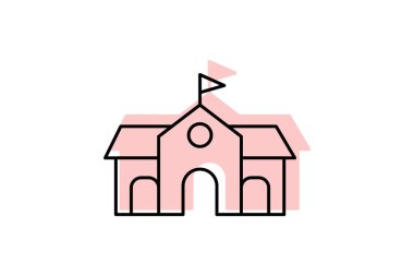 Topluluk Merkezi, vektör, piksel mükemmel, illüstratör dosyası