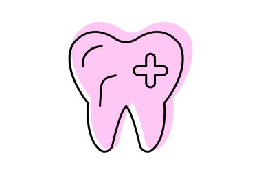 Diş Kliniği, vektör, piksel mükemmel, illüstratör dosyası