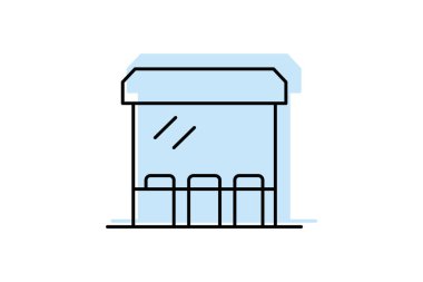 Sergi Pavyonu, vektör, piksel mükemmel, illüstratör dosyası