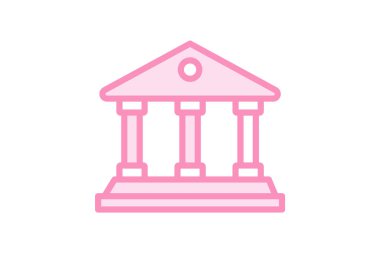 Banka Binası, vektör, piksel mükemmel, illüstratör dosyası