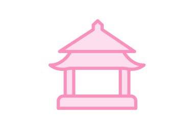 Tapınak Binası, vektör, piksel mükemmel, illüstratör dosyası