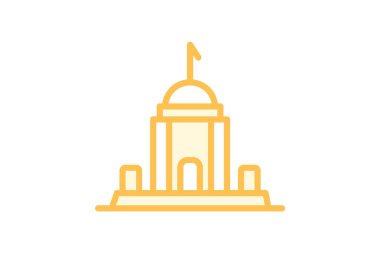 War Memorial Binası, vektör, piksel mükemmel, illüstratör dosyası