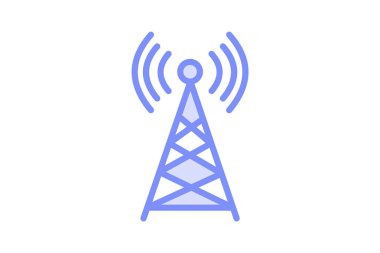 Yayın kulesi, vektör, piksel mükemmel, illüstratör dosyası