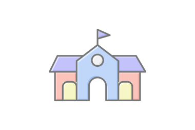 Topluluk Merkezi, vektör, piksel mükemmel, illüstratör dosyası