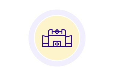 Sinema Binası, vektör, piksel mükemmel, illüstratör dosyası