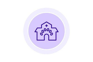 Veteriner Kliniği, vektör, piksel mükemmel, illüstratör dosyası