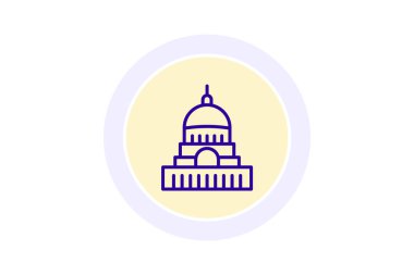 Capitol Binası, vektör, piksel mükemmel, illüstratör dosyası