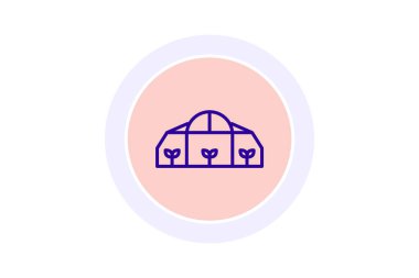 Botanik Bahçesi Serası, vektör, piksel mükemmel, illüstratör dosyası