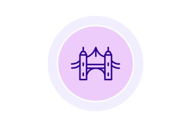 Simgesel Köprü Kapısı, vektör, piksel mükemmel, illüstratör dosyası