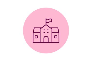 Gençlik Merkezi, vektör, piksel mükemmel, illüstratör dosyası