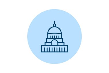 Capitol Binası, vektör, piksel mükemmel, illüstratör dosyası